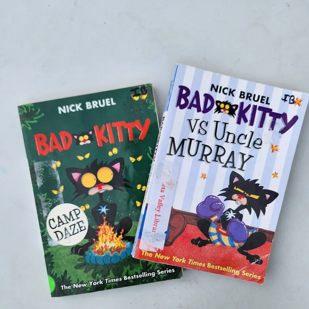 Bad Kitty Book Bundle Books Graphic Novel Comic Book Nick Bruel Uncle Murray The